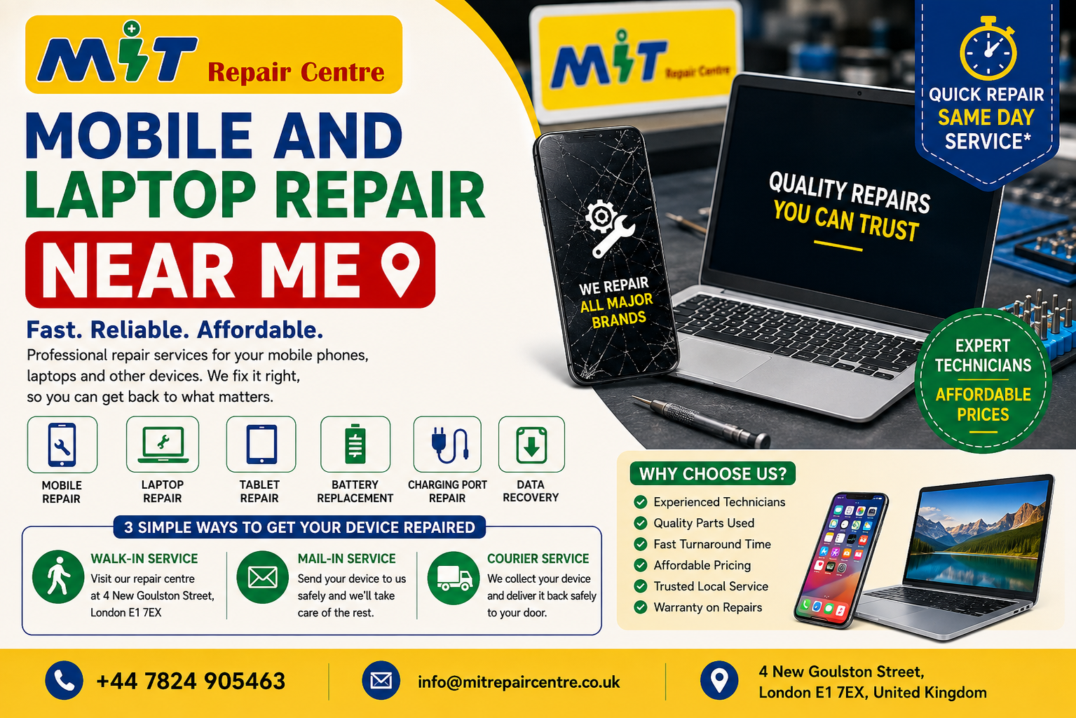 Mobile and Laptop Repair Near Me: Fast & Reliable Local Repair in London