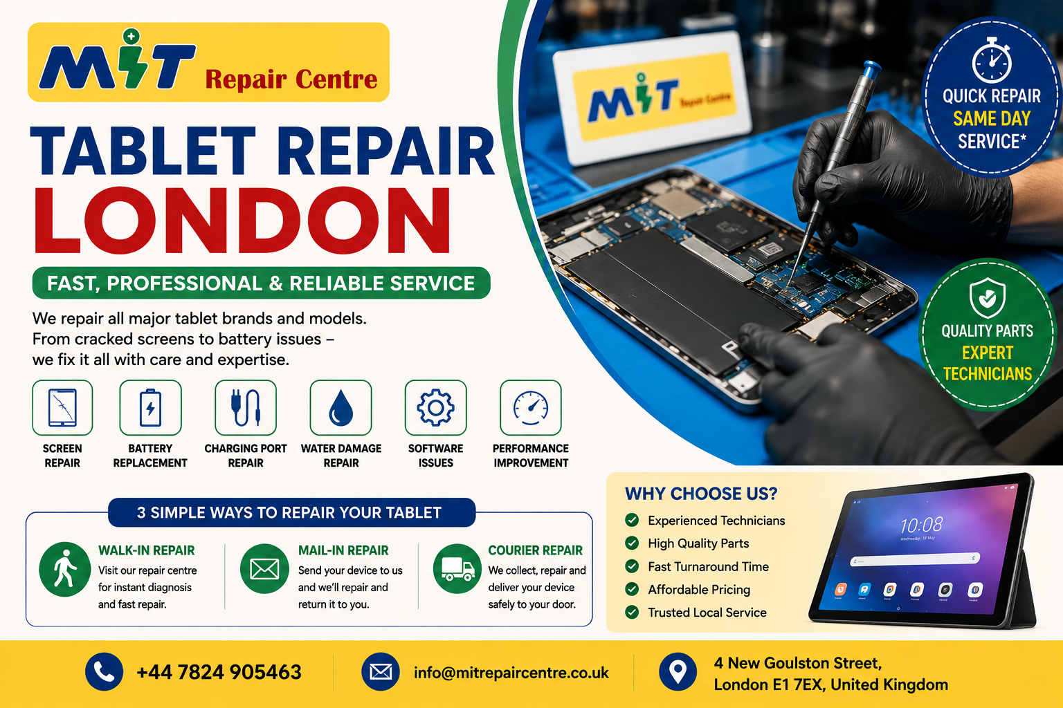 Tablet Repair London: Common Problems & Where to Get Reliable Repairs